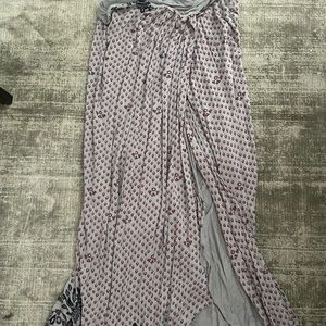 slip tied free people skirt size small